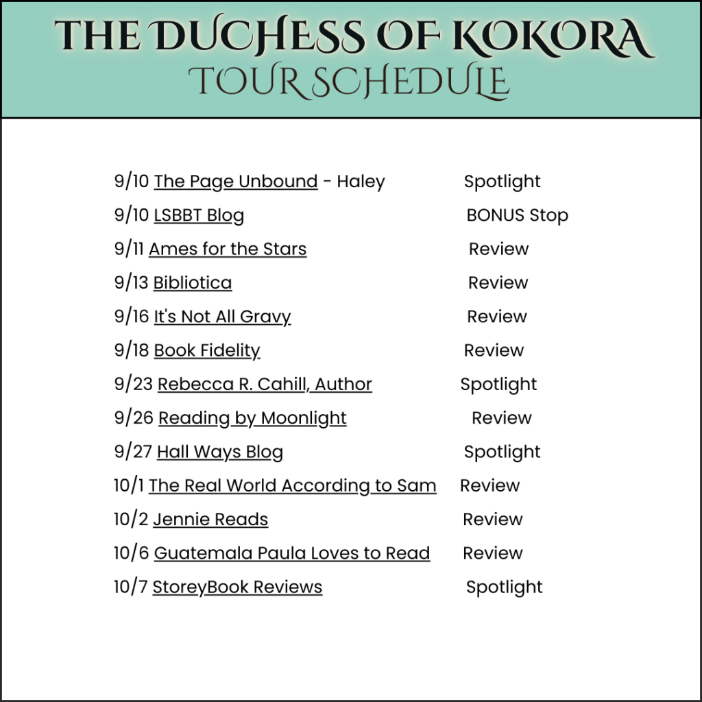 03 The Duchess of Kokora Tour Schedule